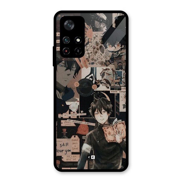 Yuno Collage Glass Back Case for Poco M4 Pro 5G