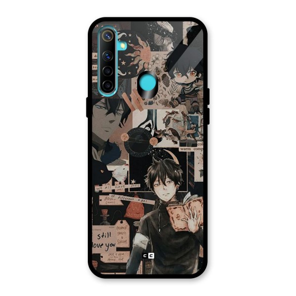 Yuno Collage Glass Back Case for Realme 5