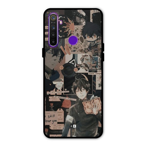 Yuno Collage Glass Back Case for Realme 5s