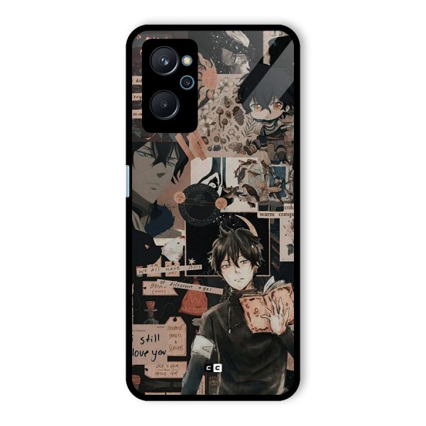 Yuno Collage Glass Back Case for Realme 9i