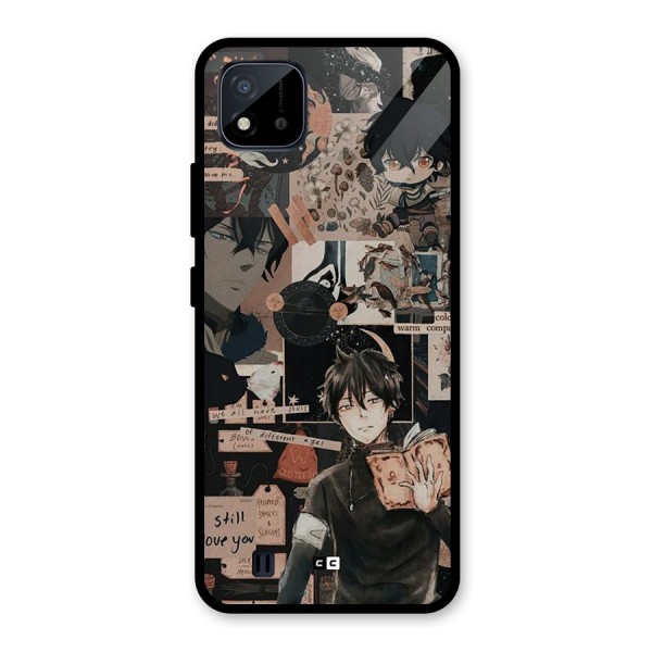 Yuno Collage Glass Back Case for Realme C11 2021