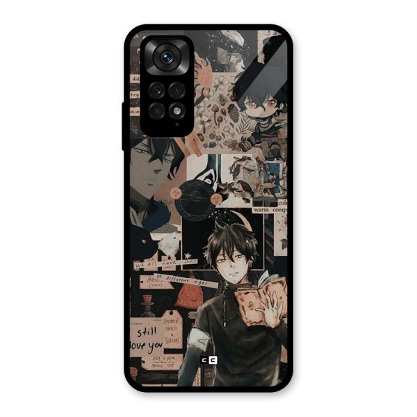 Yuno Collage Glass Back Case for Redmi Note 11