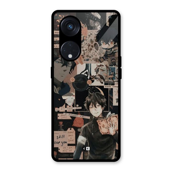 Yuno Collage Glass Back Case for Reno8 T 5G