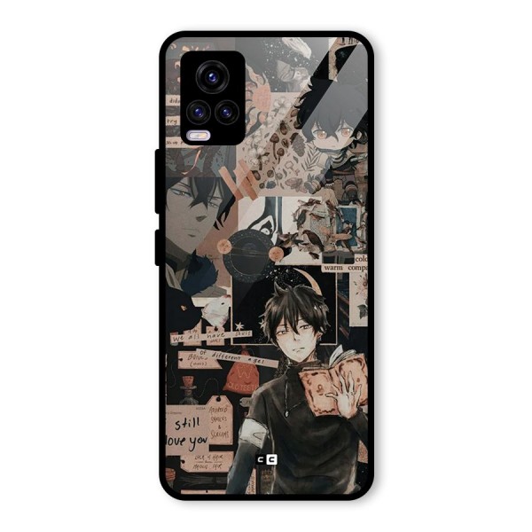 Yuno Collage Glass Back Case for Vivo V20