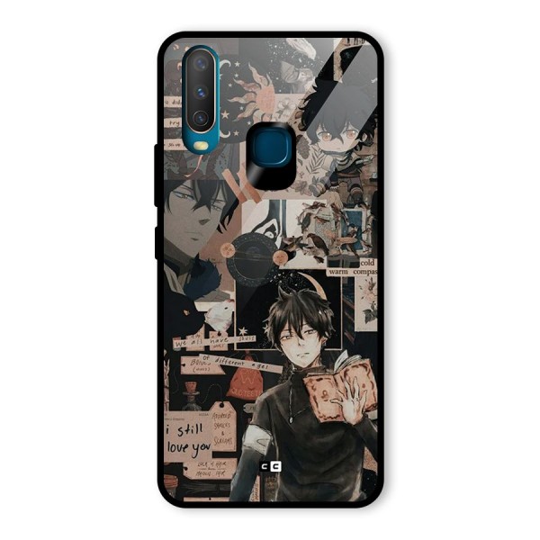 Yuno Collage Glass Back Case for Vivo Y12