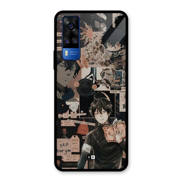 Yuno Collage Glass Back Case for Vivo Y51