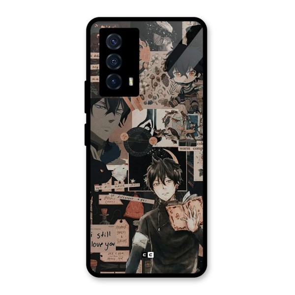 Yuno Collage Glass Back Case for Vivo iQOO Z5