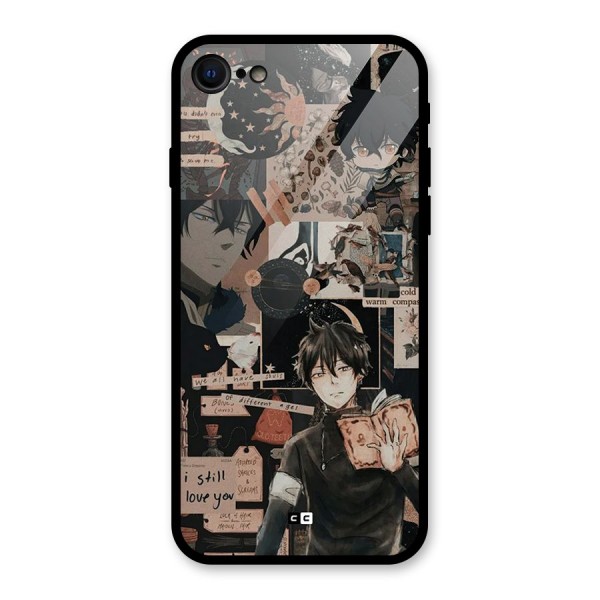 Yuno Collage Glass Back Case for iPhone 8