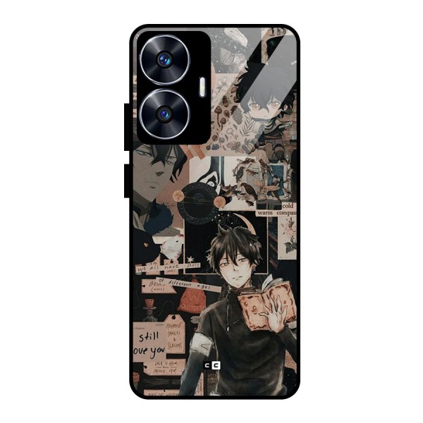 Yuno Collage Glass Back Case for realme C55