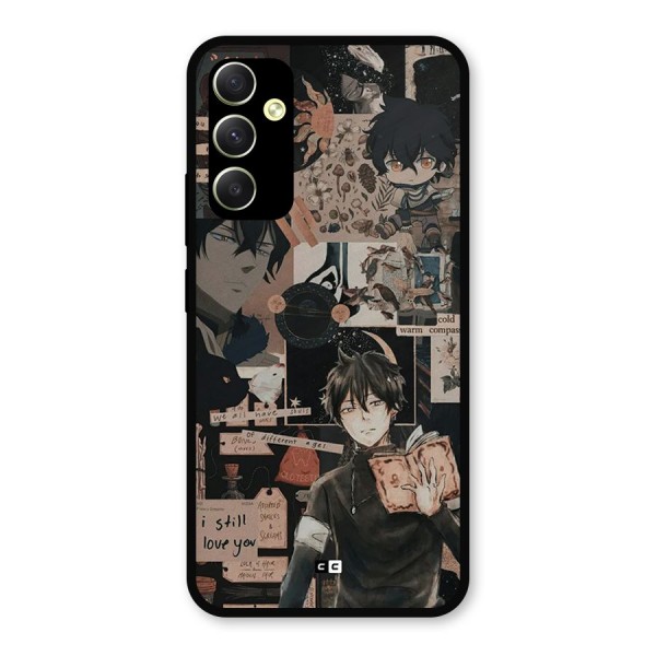 Yuno Collage Metal Back Case for Galaxy A34