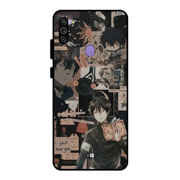 Yuno Collage Metal Back Case for Galaxy M11