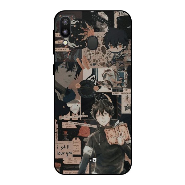 Yuno Collage Metal Back Case for Galaxy M20