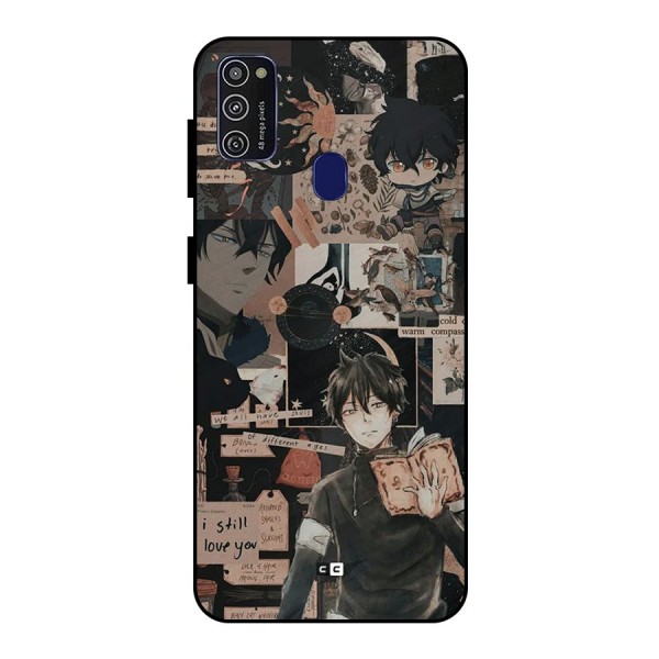 Yuno Collage Metal Back Case for Galaxy M21