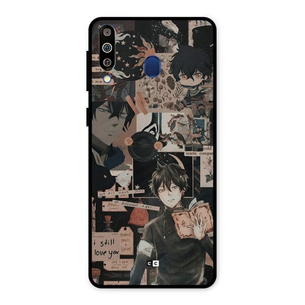 Yuno Collage Metal Back Case for Galaxy M30