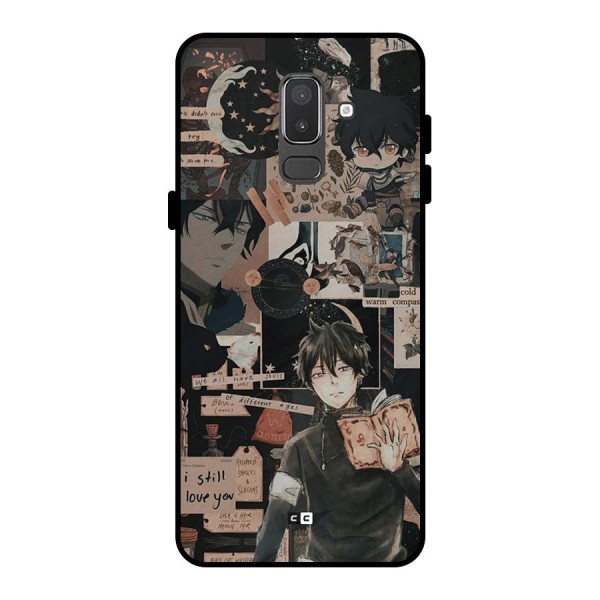 Yuno Collage Metal Back Case for Galaxy On8 (2018)