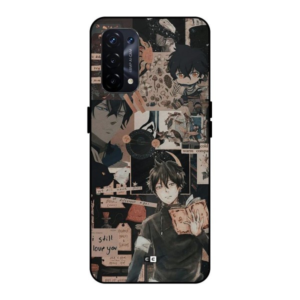 Yuno Collage Metal Back Case for Oppo A74 5G