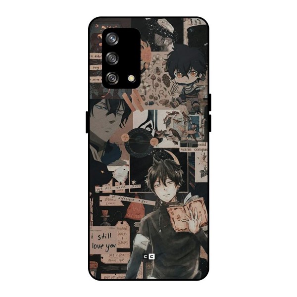 Yuno Collage Metal Back Case for Oppo F19s