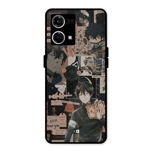 Yuno Collage Metal Back Case for Oppo F21 Pro 4G