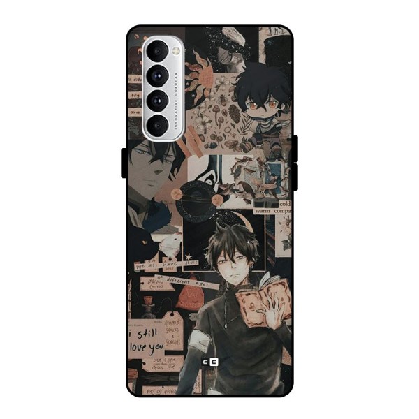 Yuno Collage Metal Back Case for Oppo Reno4 Pro