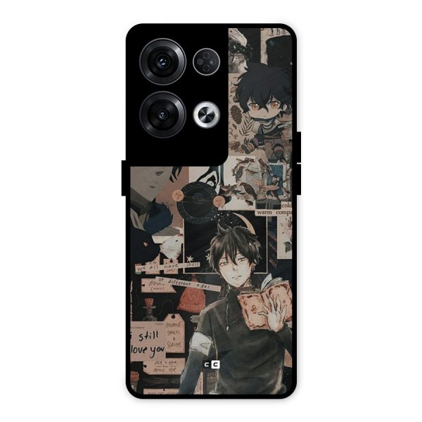 Yuno Collage Metal Back Case for Oppo Reno8 Pro 5G