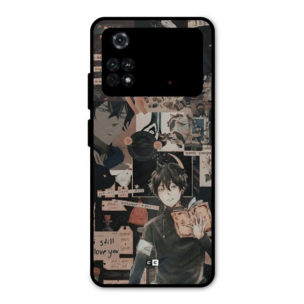 Yuno Collage Metal Back Case for Poco M4 Pro 4G