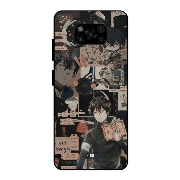 Yuno Collage Metal Back Case for Poco X3