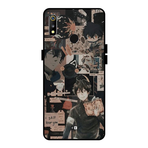 Yuno Collage Metal Back Case for Realme 3