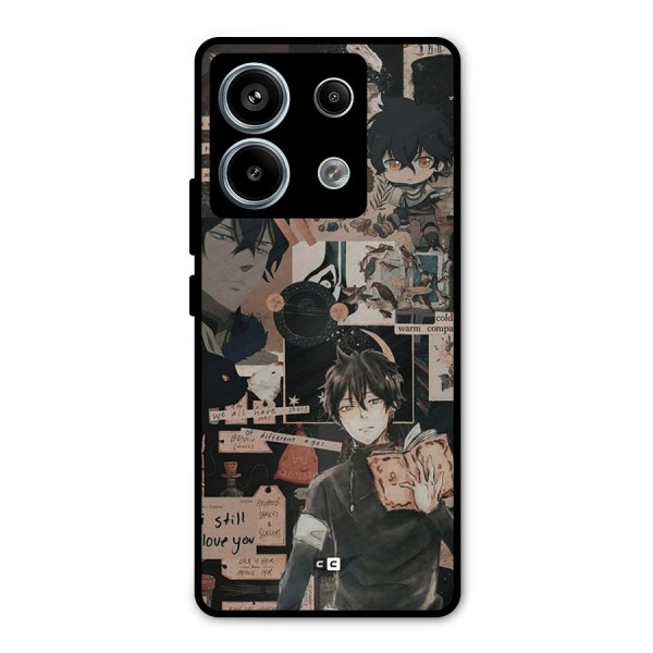 Yuno Collage Metal Back Case for Redmi Note 13 Pro 5G