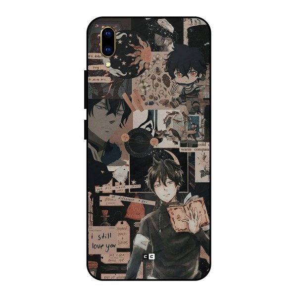 Yuno Collage Metal Back Case for Vivo V11 Pro