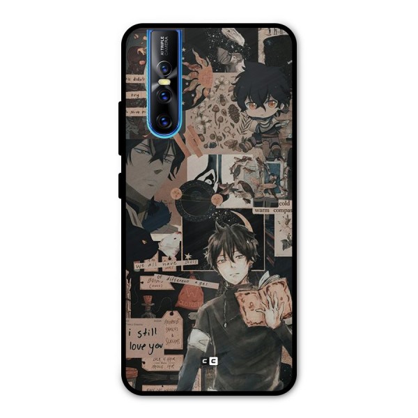 Yuno Collage Metal Back Case for Vivo V15 Pro