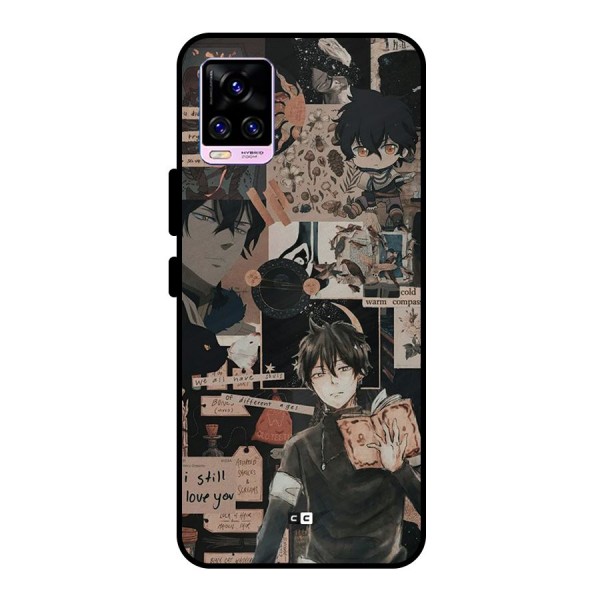 Yuno Collage Metal Back Case for Vivo V20 Pro