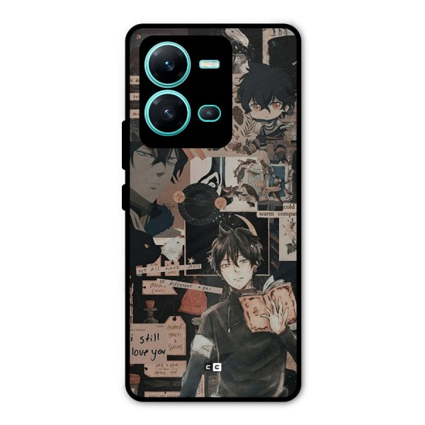 Yuno Collage Metal Back Case for Vivo V25