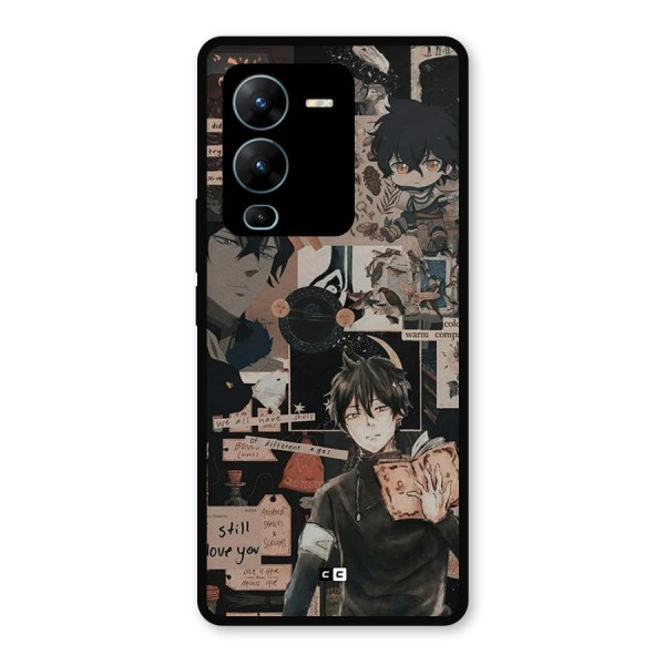 Yuno Collage Metal Back Case for Vivo V25 Pro