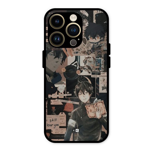 Yuno Collage Metal Back Case for iPhone 14 Pro