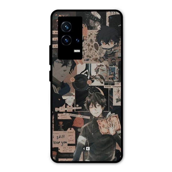 Yuno Collage Metal Back Case for iQOO 9 5G