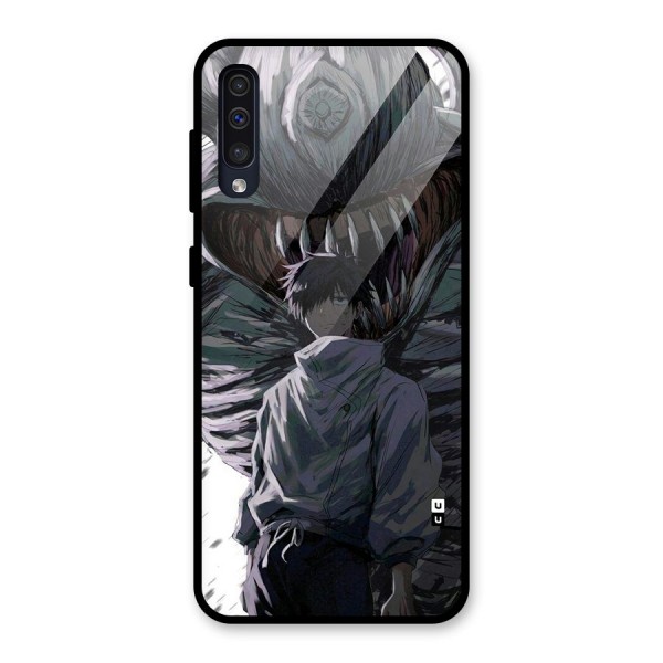 Yuta Strongest Curse User Glass Back Case for Galaxy A50