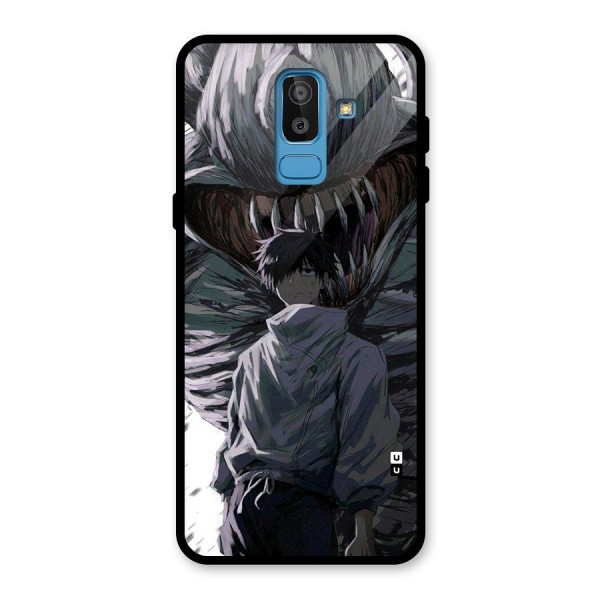 Yuta Strongest Curse User Glass Back Case for Galaxy J8