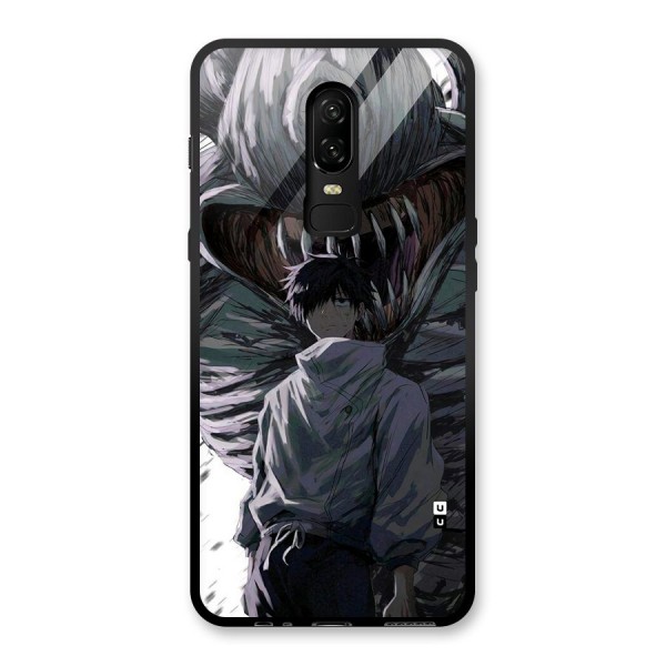 Yuta Strongest Curse User Glass Back Case for OnePlus 6