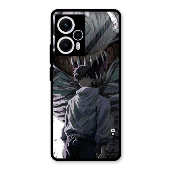 Yuta Strongest Curse User Glass Back Case for Poco F5