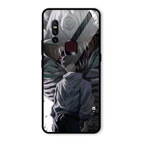 Yuta Strongest Curse User Glass Back Case for Vivo V15