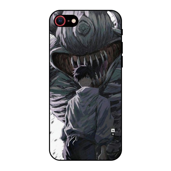 Yuta Strongest Curse User Metal Back Case for iPhone 8