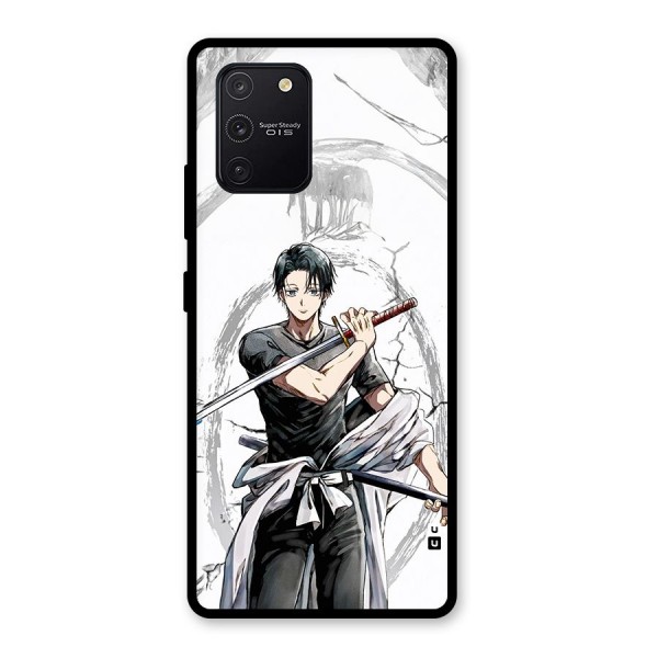 Yuta With Katana Glass Back Case for Galaxy S10 Lite