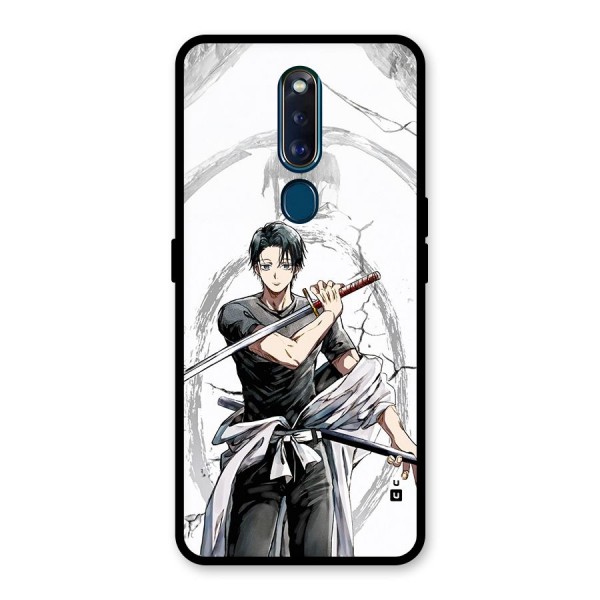 Yuta With Katana Glass Back Case for Oppo F11 Pro