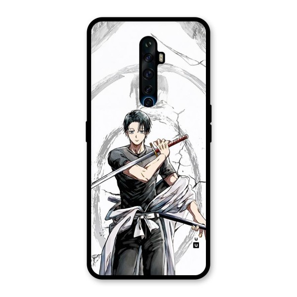 Yuta With Katana Glass Back Case for Oppo Reno2 Z