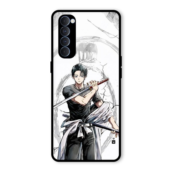 Yuta With Katana Glass Back Case for Oppo Reno4 Pro