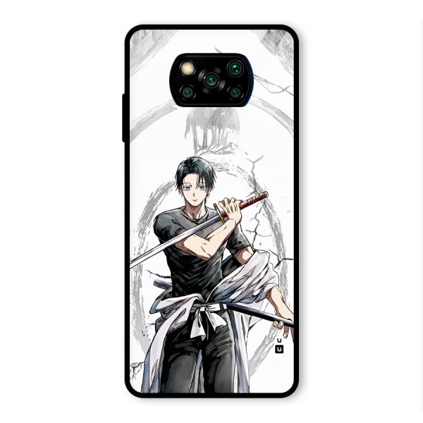 Yuta With Katana Glass Back Case for Poco X3 Pro