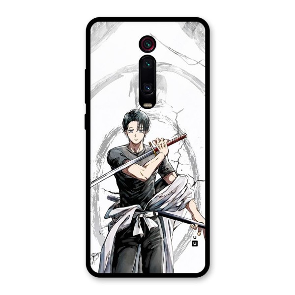 Yuta With Katana Glass Back Case for Redmi K20