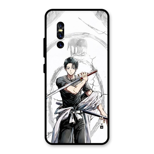 Yuta With Katana Glass Back Case for Vivo V15 Pro