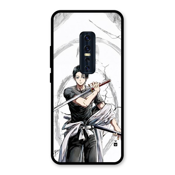 Yuta With Katana Glass Back Case for Vivo V17 Pro