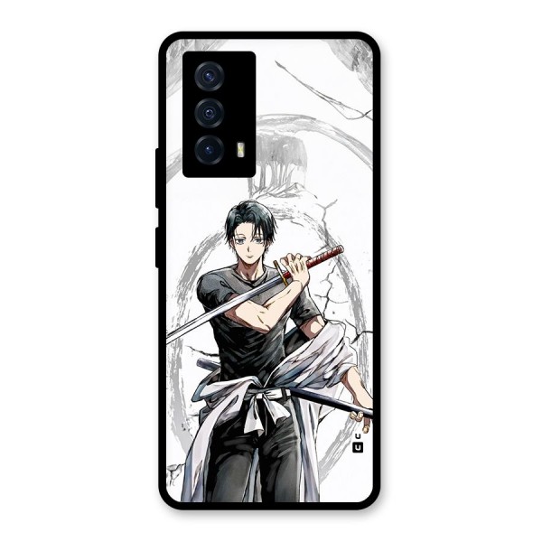 Yuta With Katana Glass Back Case for Vivo iQOO Z5